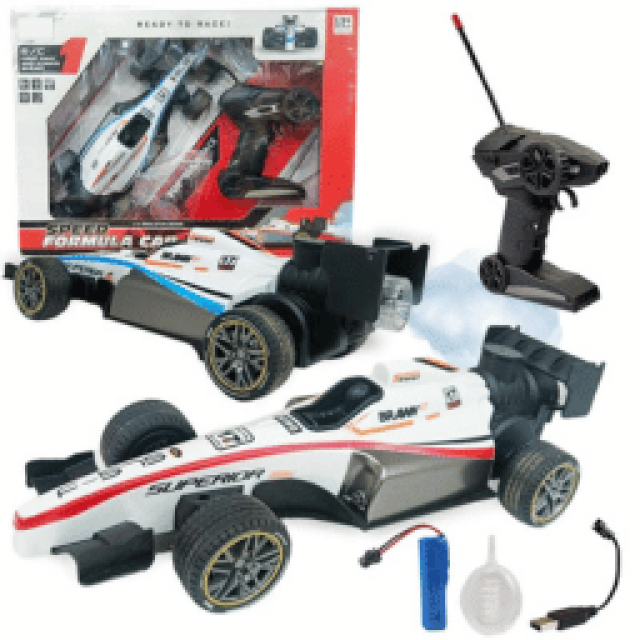 Speed Formula F1 Car with smoke