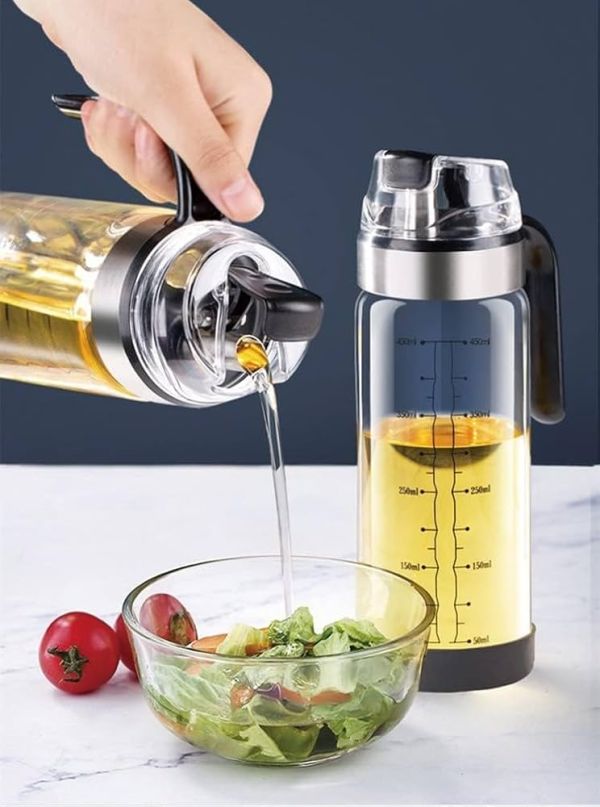 Oil Bottle With auto Open Cover